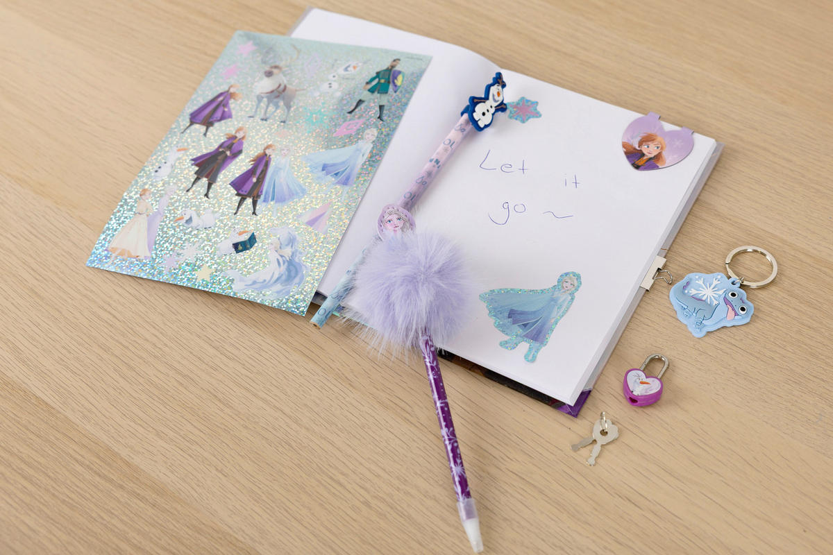 TAGEBUCH  - Hellrosa/Lila, Basics, Karton/Papier (28/22/3,5cm) - Disney