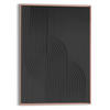 UNIKAT Abstraktes 50/70/3 cm  - Schwarz, Basics, Holz (50/70/3cm) - Reinders!