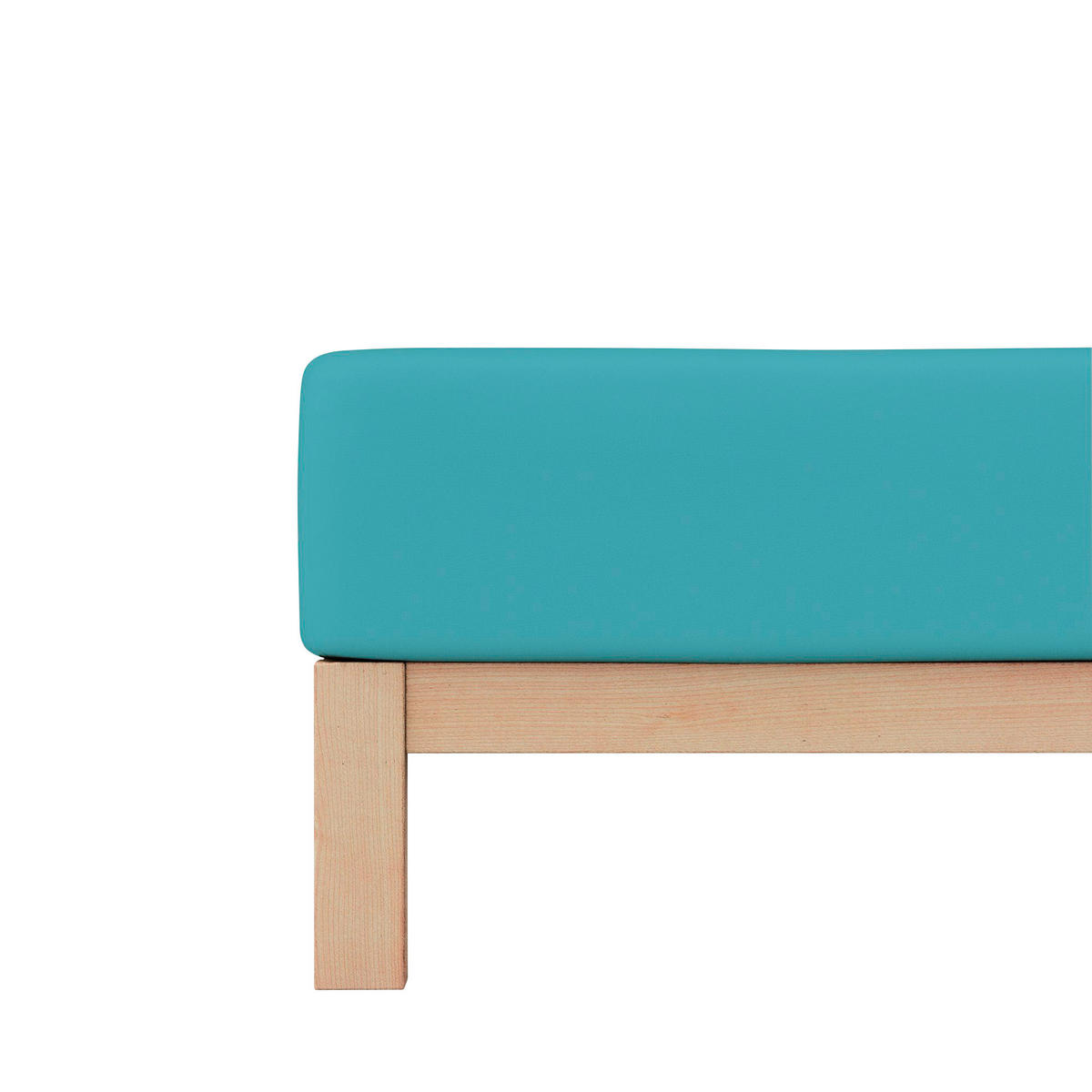 SPANNLEINTUCH 140-160/200-220 cm Jersey  - Blau, Basics, Textil (140-160/200-220cm) - Schlafgut