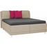 POLSTERBETT 180/220 cm in Beige - Beige/Alufarben, KONVENTIONELL, Textil/Metall (180/220cm) - Novel POLSTERBETT 180/220 cm in Beige - Beige/Alufarben, KONVENTIONELL, Textil/Metall (180/220cm) - Novel