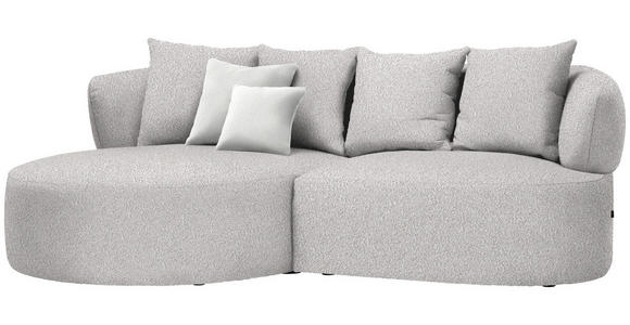 ECKSOFA  in Bouclé Beige  166/235 cm  - Beige/Creme, MODERN, Kunststoff/Textil (166/235cm) - Hom`in