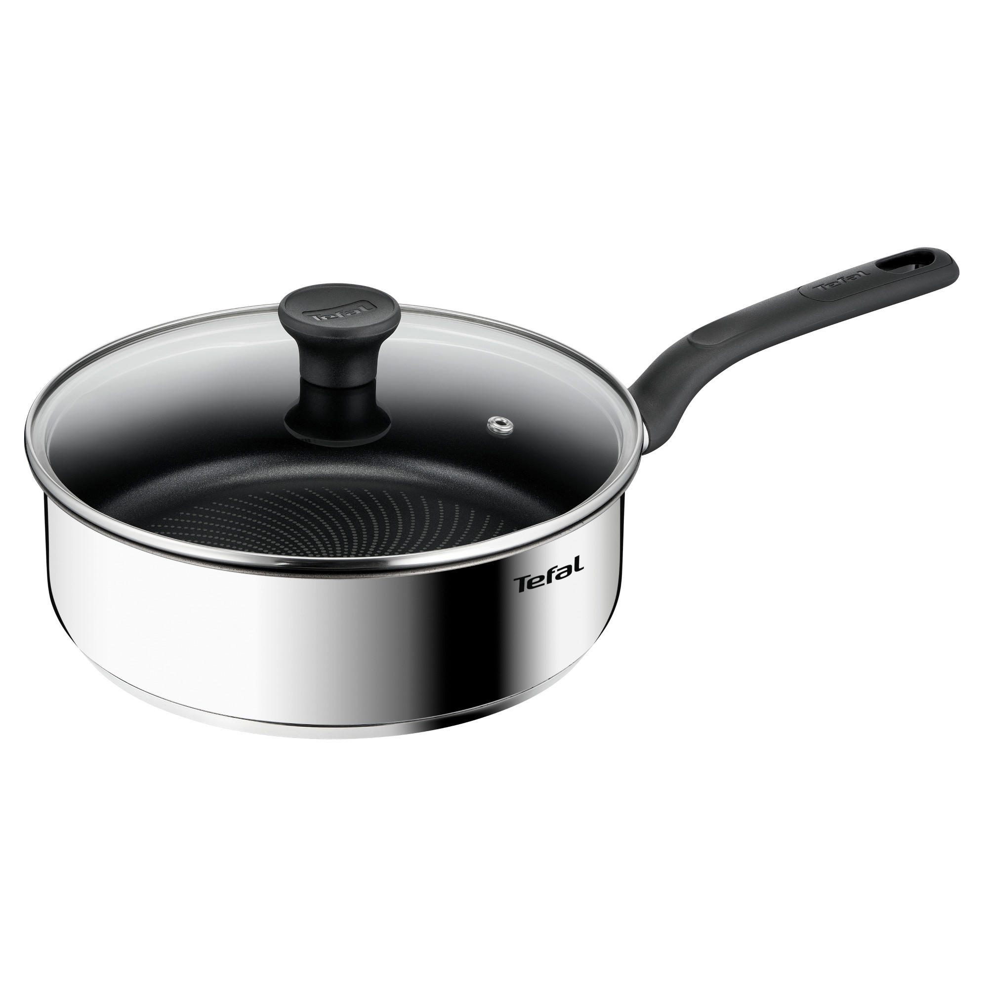 SCHMORPFANNE Duetto Silitan®-Antihaftbeschichtung  - Edelstahlfarben, Basics, Metall (25,6/11,2/44,5cm) - Tefal