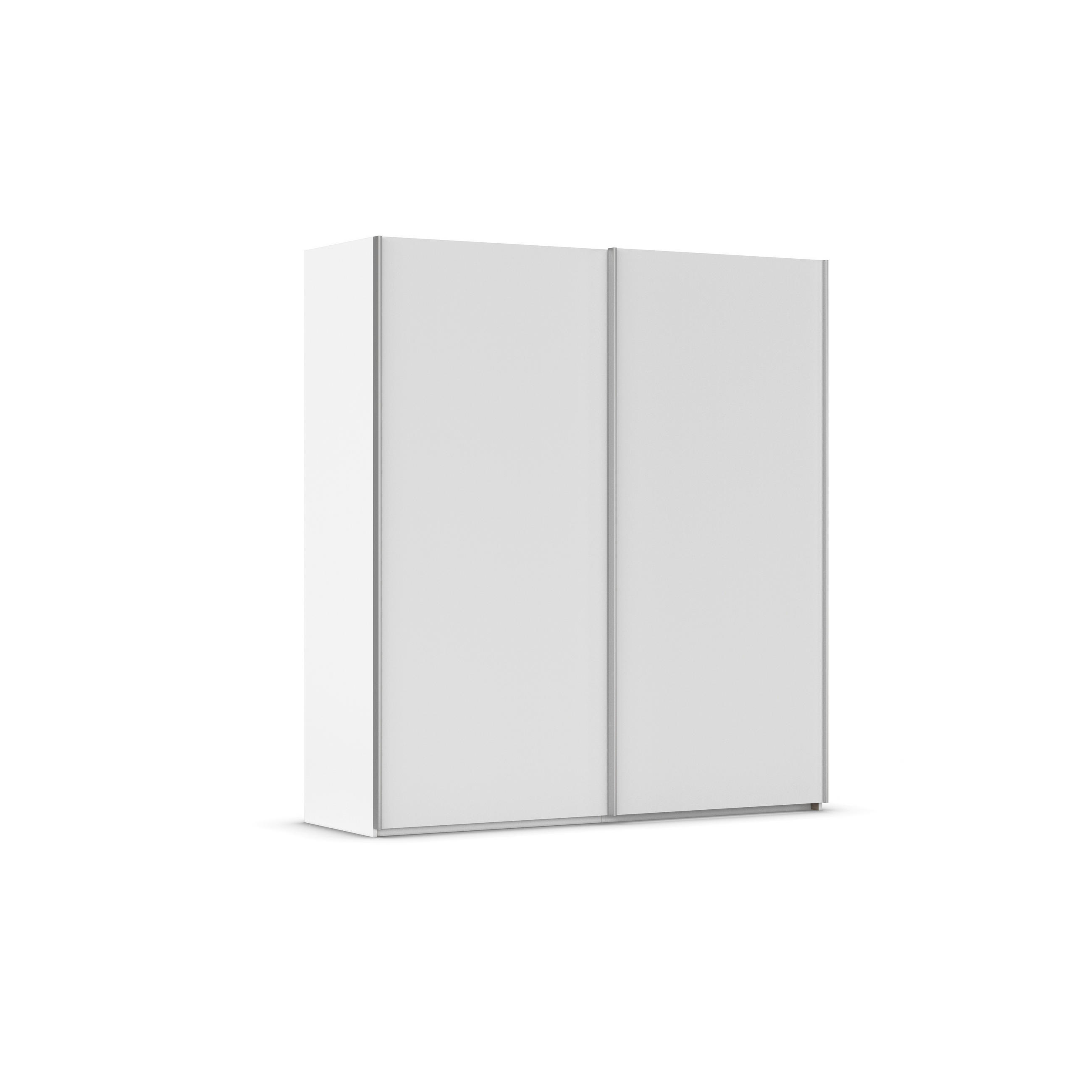 Rauch Möbel Schwebetürenschrank Taro Weiß, Alu 201x223x69 cm