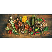 LEINWANDBILD Essen & Trinken 115/55 cm  - Multicolor, Basics, Holz/Papier (115/55cm) - Euroart