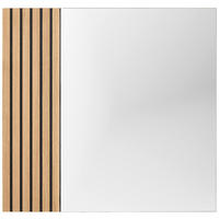 WANDSPIEGEL 85/80/4 cm  - Schwarz/Naturfarben, Design, Glas/Holzwerkstoff (85/80/4cm) - Dieter Knoll