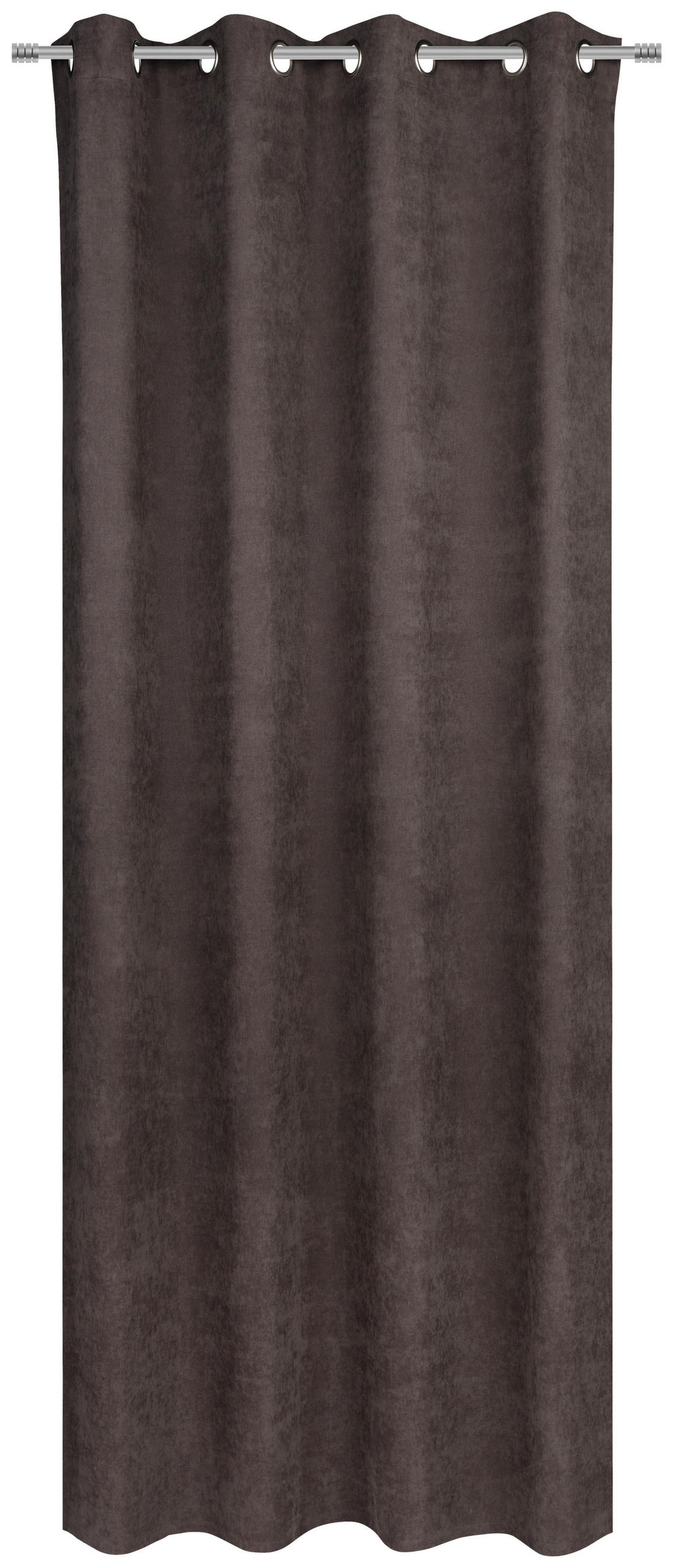 ZAVESA SA KARIKAMA tamnosiva 140/245 cm   - tamnosiva, Konvencionalno, tekstil (140/245cm) - Esposa