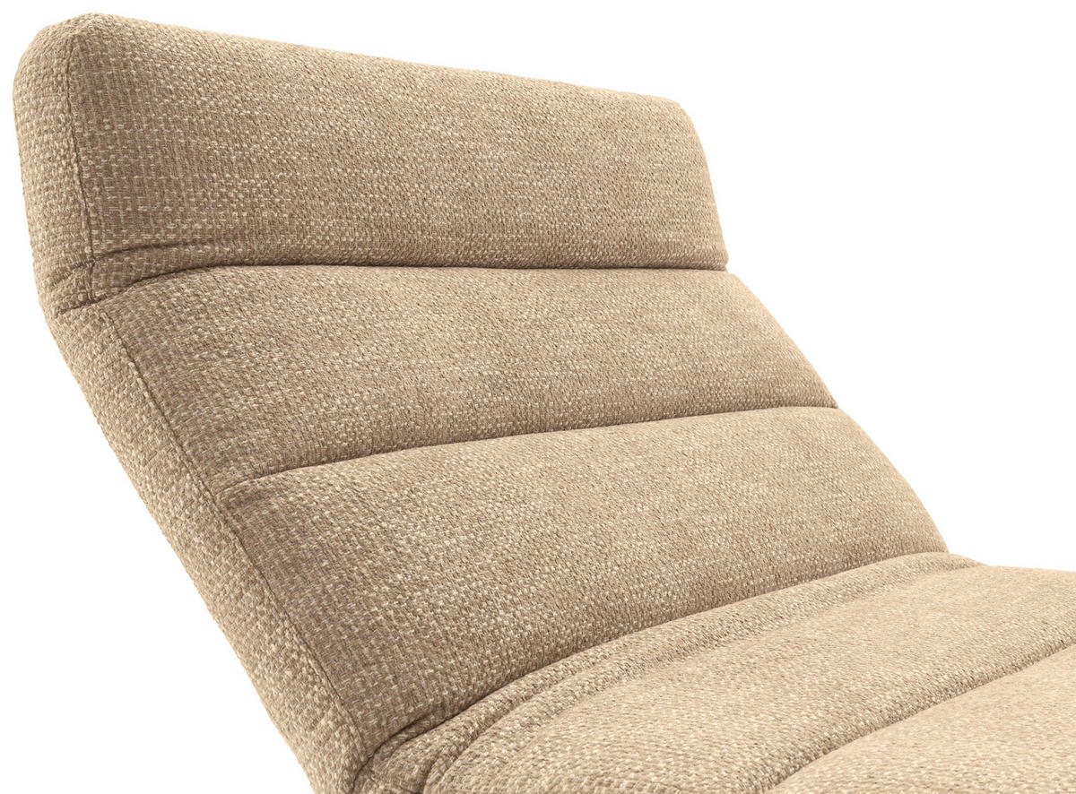 RELAXLIEGE Chenille Naturfarben  - Schwarz/Naturfarben, Design, Textil/Metall (120/54-113/158-198cm) - Pure Home Lifestyle