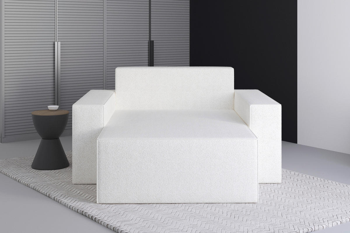 XXL-SESSEL - Schwarz/Weiß, Design, Kunststoff/Textil (146/85/162cm) - MID.YOU