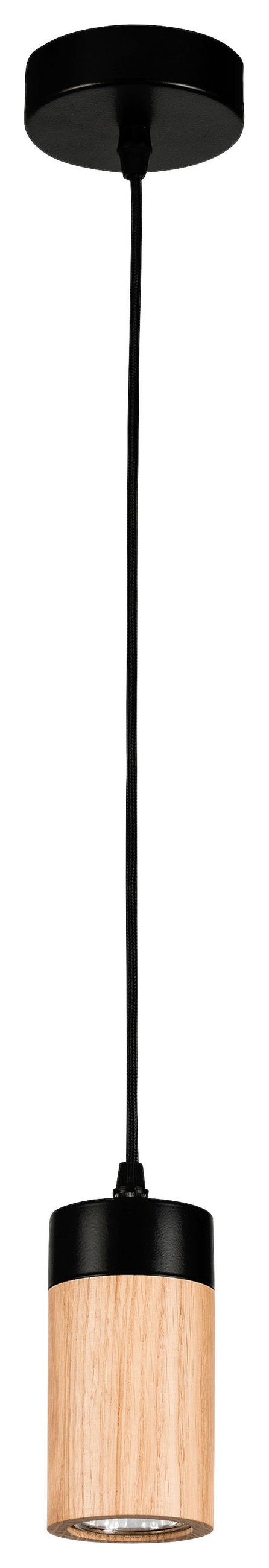 HÄNGELEUCHTE Annick 116/7 cm   - Eichefarben, Design, Holz (116/7cm)