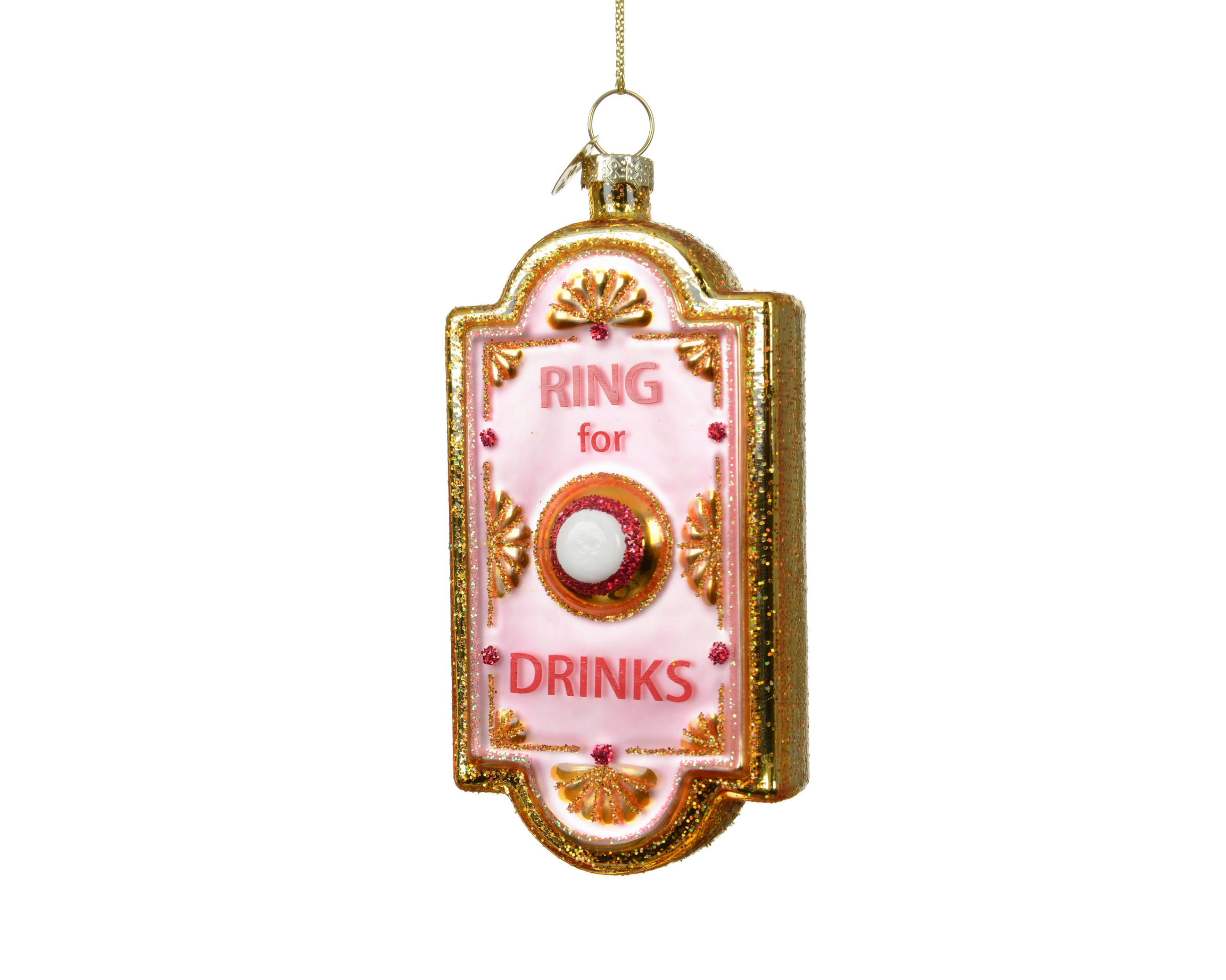 CHRISTBAUMKUGEL  - Rosa, LIFESTYLE, Glas (5.7/2.7/12.5cm)
