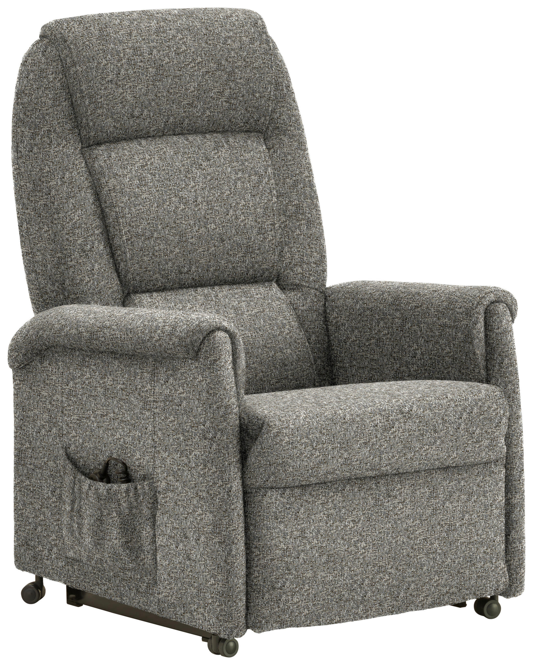 FERNSEHSESSEL in Flachgewebe Greige  - Greige/Schwarz, KONVENTIONELL, Kunststoff/Textil (69/105/82cm) - Himolla