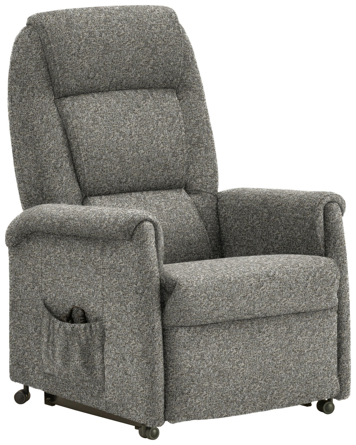 FERNSEHSESSEL in Flachgewebe Greige  - Greige/Schwarz, KONVENTIONELL, Kunststoff/Textil (69/105/82cm) - Himolla