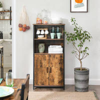 HIGHBOARD Braun, Schwarz  60/124,5/35 cm  - Schwarz/Braun, Trend, Holzwerkstoff/Metall (60/124,5/35cm) - Boxxx