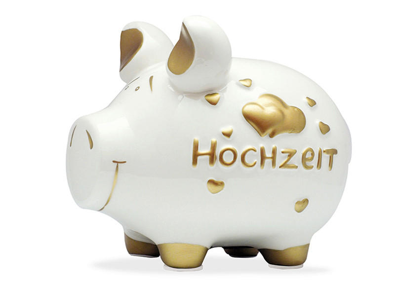 SPARDOSE  - Goldfarben, KONVENTIONELL, Keramik (19/15/15cm)