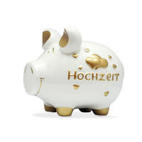 SPARDOSE  - Goldfarben, KONVENTIONELL, Keramik (19/15/15cm)