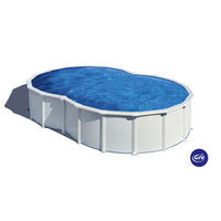 POOL-SET 2024 640/390/120 cm  - Weiß, KONVENTIONELL, Metall (640/390/120cm) - Gre
