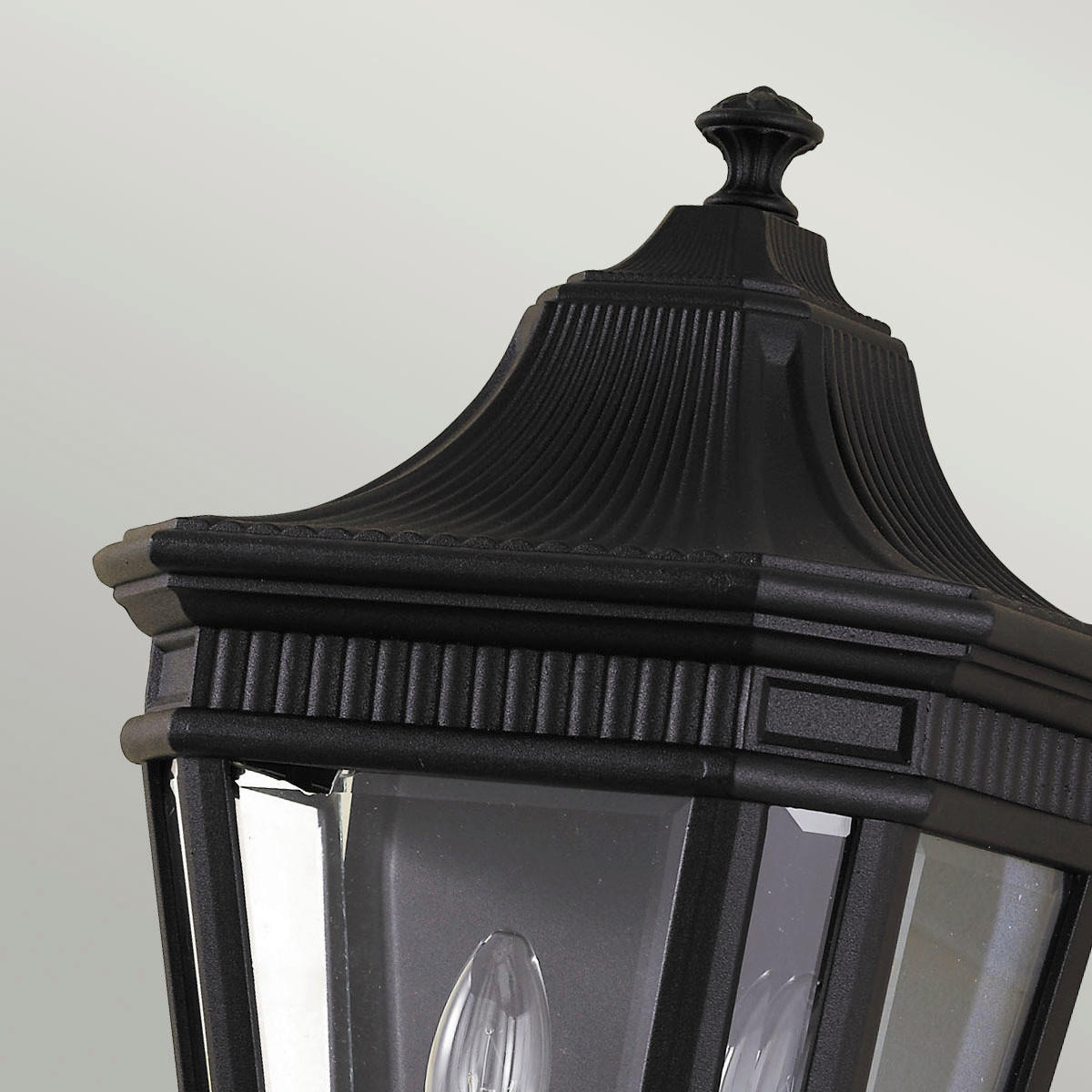 VÄGGLAMPA FÖR UTOMHUS - svart, Klassisk, metall/glas (24.1/40.6 /15.2cm) - Elstead Lighting