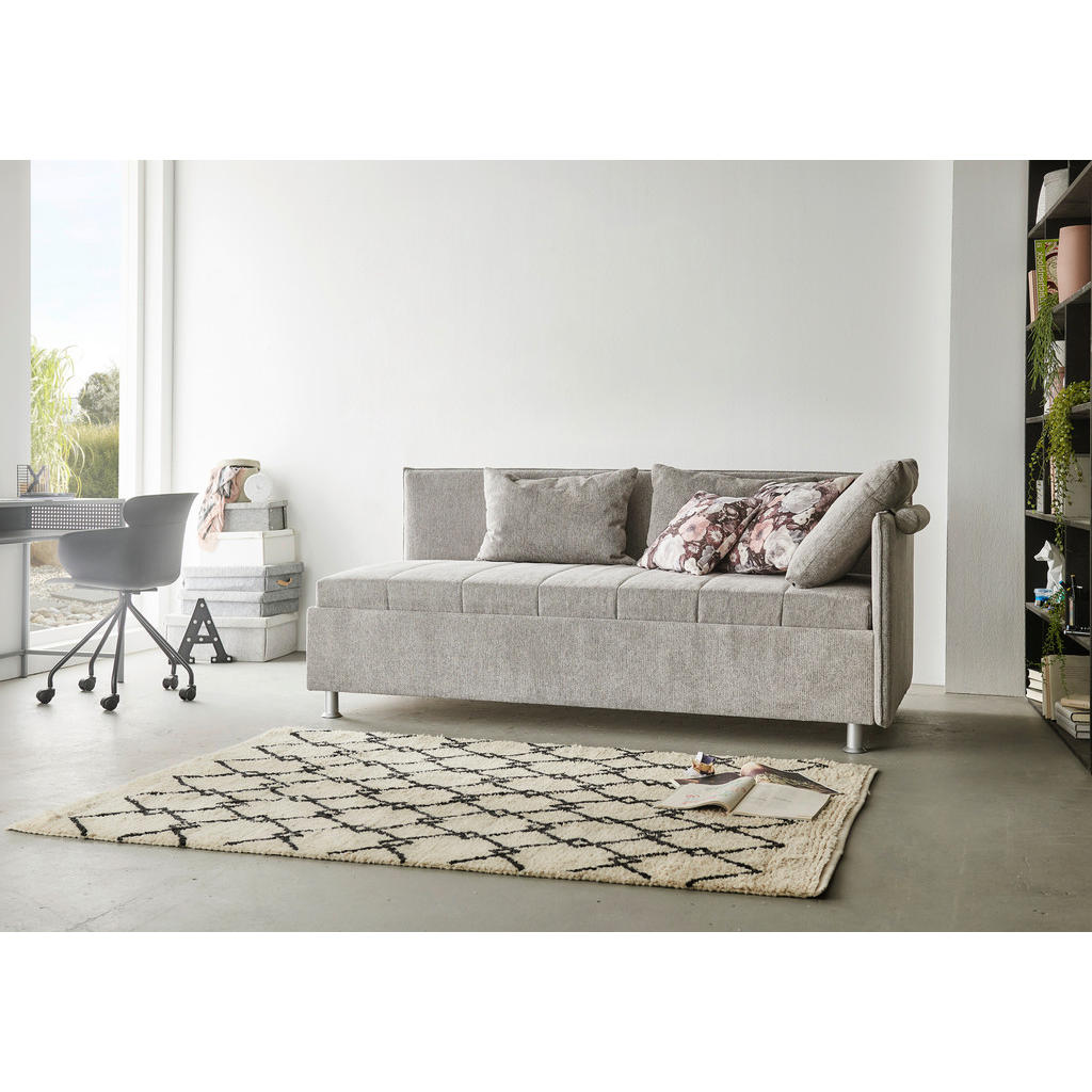 Thumbnail - Beldomo - Sleep Polsterliege, Graubraun, Textil, H3, Höhe ca. 21 cm, 120x200 cm, Goldenes M, Made in EU, Härtegradauswah...