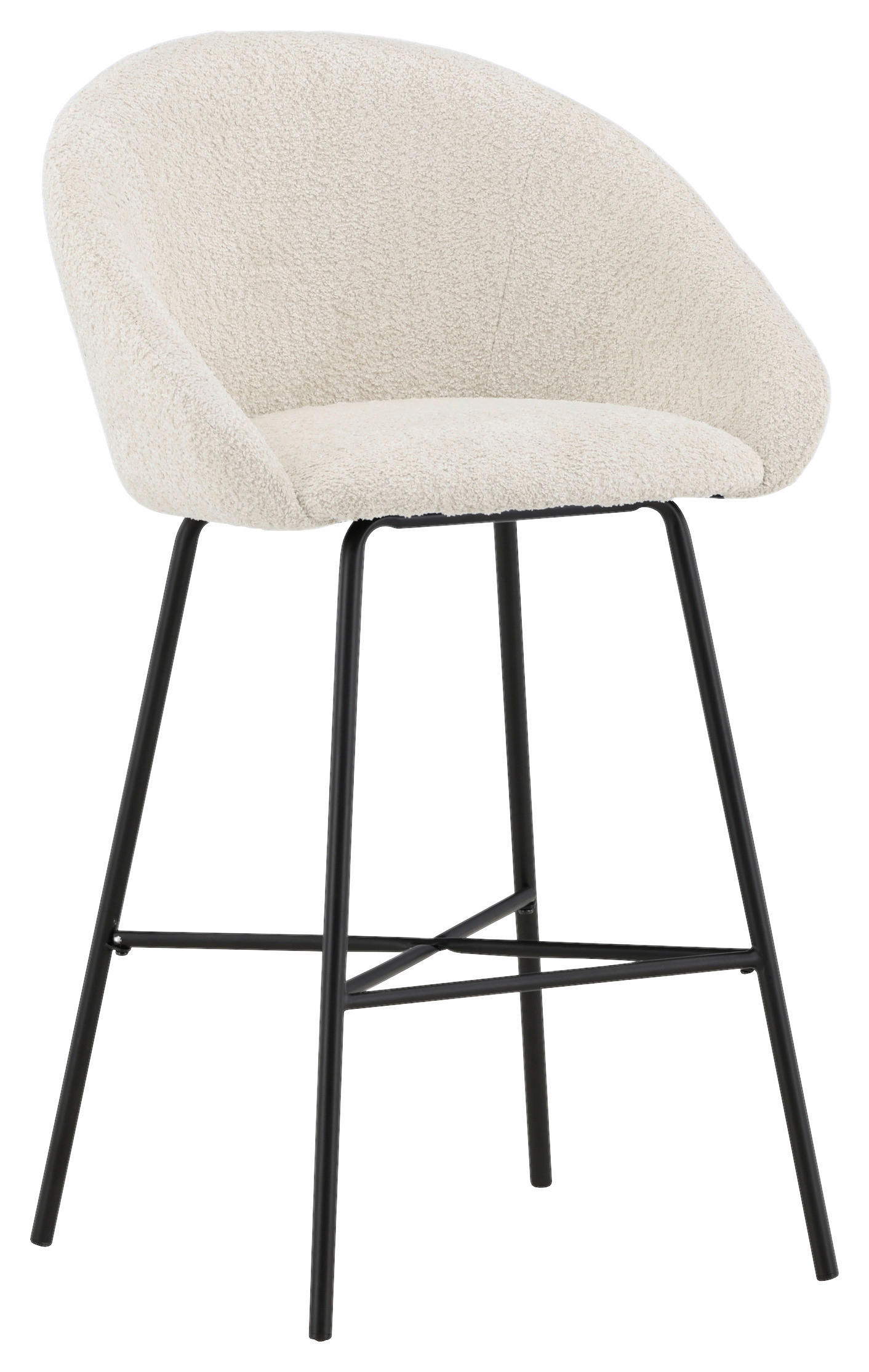 BARPALL SET i svart, vit  - vit/svart, Design, metall/textil (59/96/54cm) - Livetastic