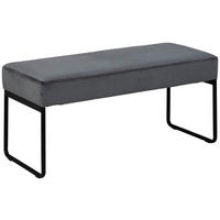 HOCKERBANK 95/46/38 cm   - Dunkelgrau/Schwarz, MODERN, Textil/Metall (95/46/38cm) - MID.YOU