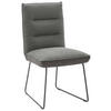 STUHL  in Stahl Flachgewebe  - Dunkelgrau/Schwarz, Design, Textil/Metall (49/93/59cm) - Dieter Knoll