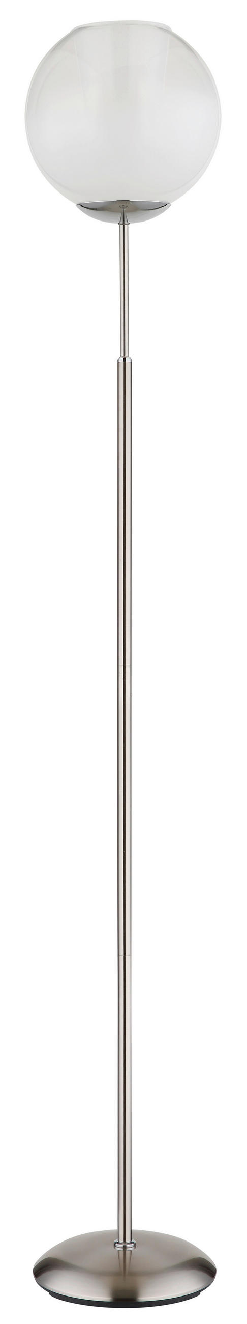STEHLEUCHTE BARRY 25/154,5 cm  - Klar/Chromfarben, Basics, Glas/Kunststoff (25/154,5cm) - Globo