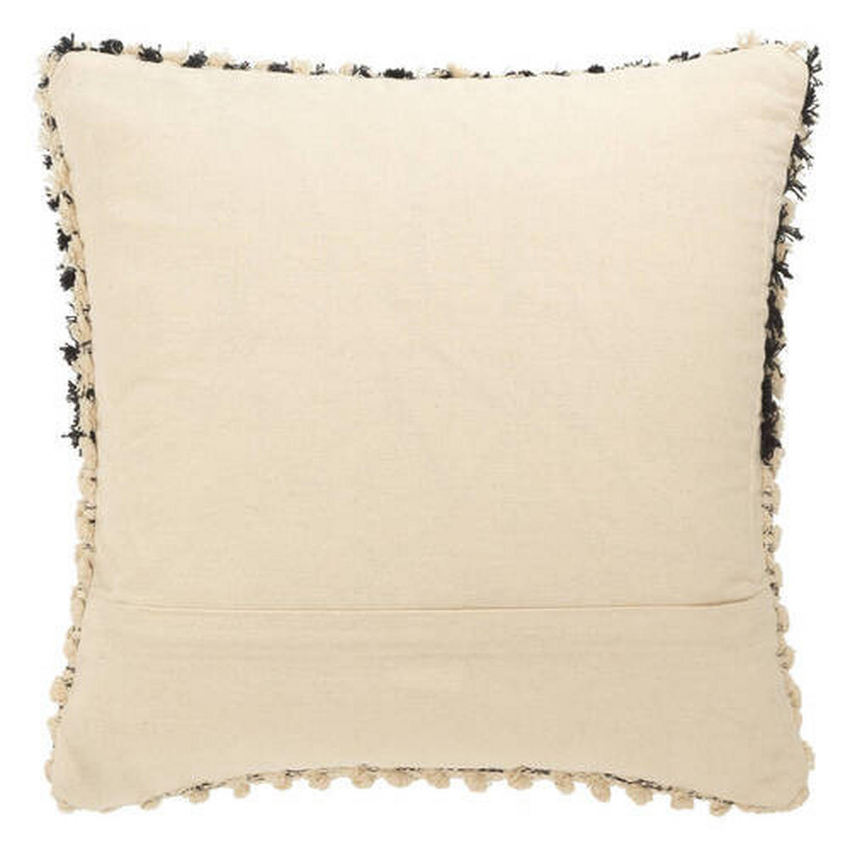 KISSENHÜLLE T-Boho Tuffed 45/45 cm  - Schwarz/Naturfarben, Trend, Textil (45/45cm) - Tom Tailor