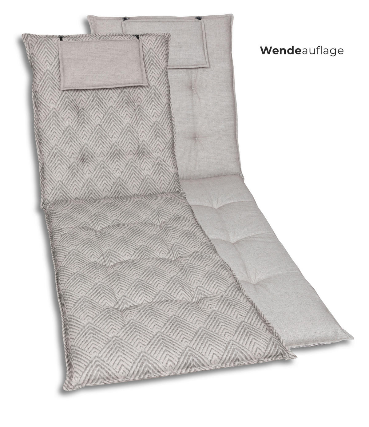LIEGENAUFLAGE in Beige Graphik  - Beige, Basics, Textil (60/7/190cm)