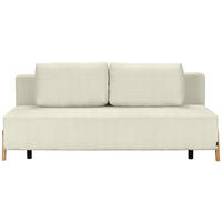 SCHLAFSOFA  in Chenille Weiß  - Naturfarben/Weiß, Design, Holz/Textil (211/88/102cm) - Niels Andersson