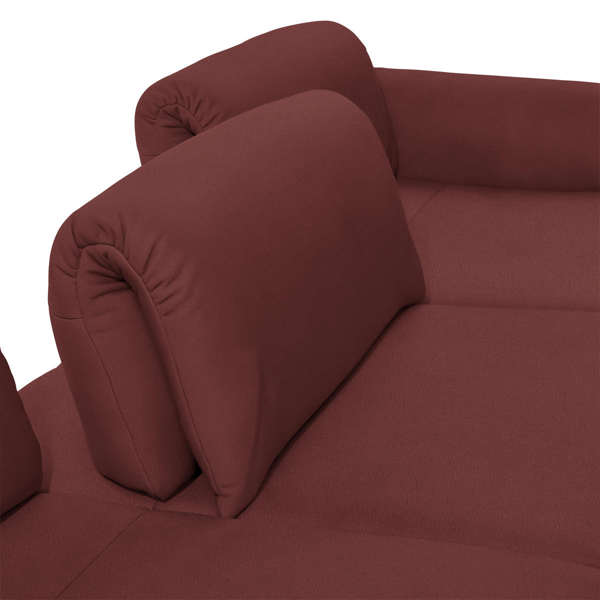 ECKSOFA in Echtleder Rot  - Anthrazit/Rot, Design, Leder/Metall (308/173cm) - Joop!