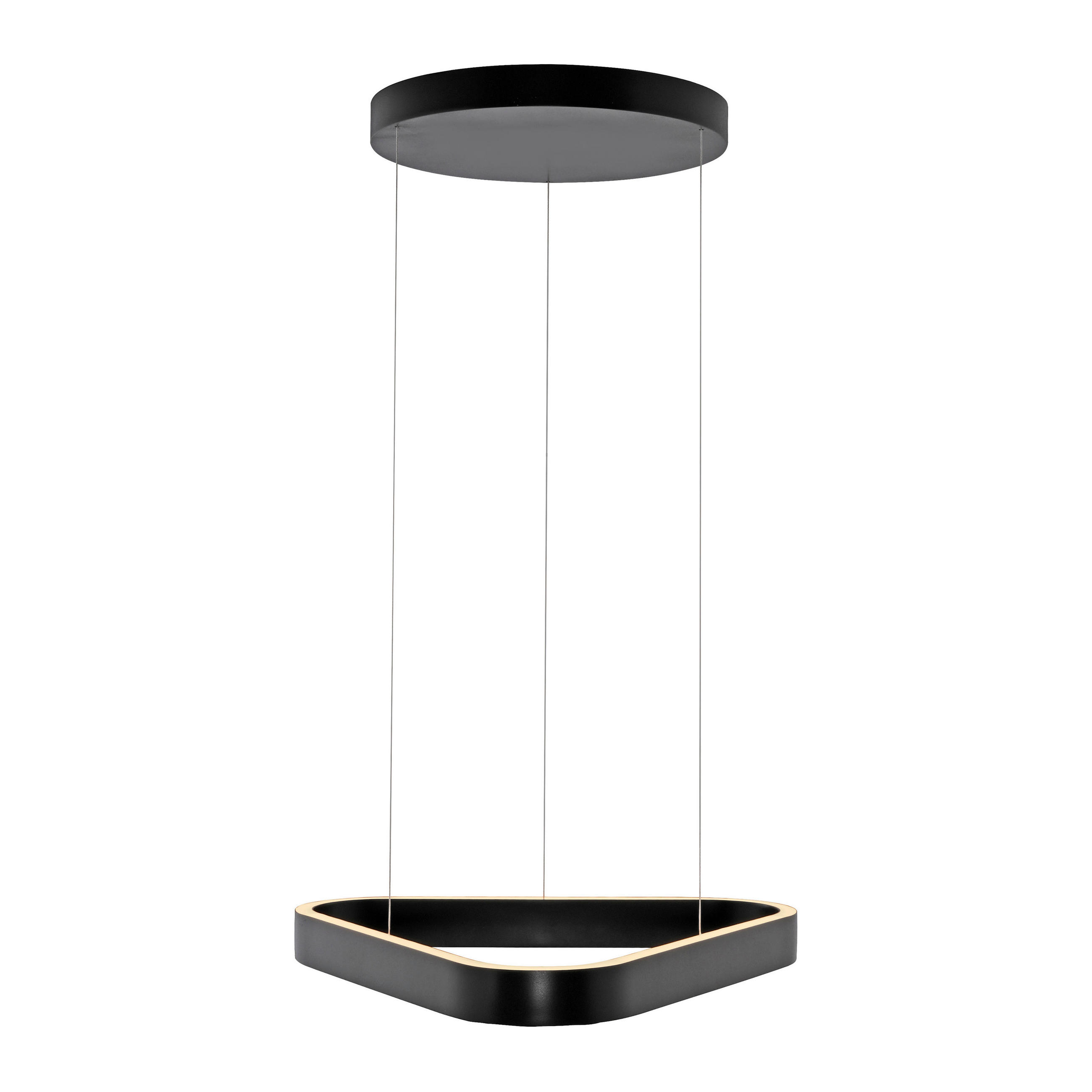 ZÁVĚSNÉ LED SVÍTIDLO, 60/54,9/180 cm  - černá, Basics, kov (60/54,9/180cm)