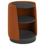 NACHTSCHRANK 48/57,5/48 cm Fichte, Kiefer Schichtholz, Sperrholz, Hartholz  - Schieferfarben/Rostfarben, Design, Holz/Holzwerkstoff (48/57,5/48cm) - Dieter Knoll