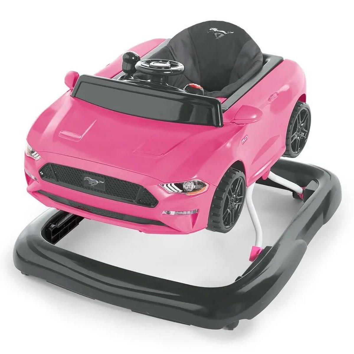 LAUFLERNWAGEN - Pink/Schwarz, Basics, Kunststoff/Textil (72,4/63,5/50cm)