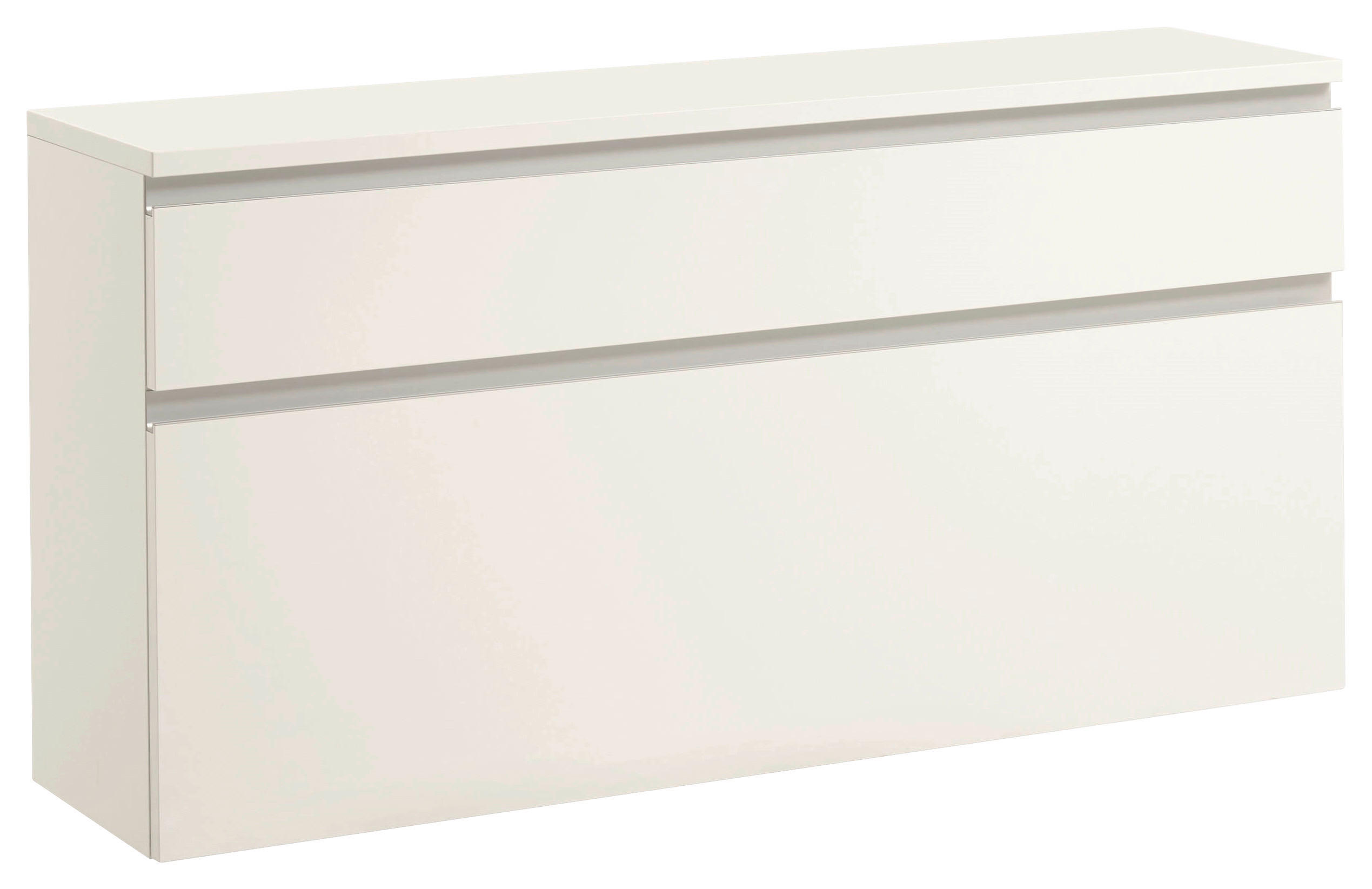 SCHUHKIPPER - Weiss/Silberfarben, Design, Holzwerkstoff (120/61/31cm)