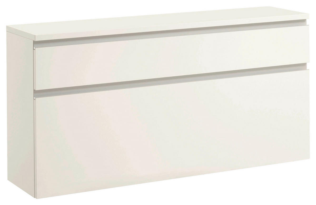 SCHUHKIPPER - Weiss/Silberfarben, Design, Holzwerkstoff (120/61/31cm)