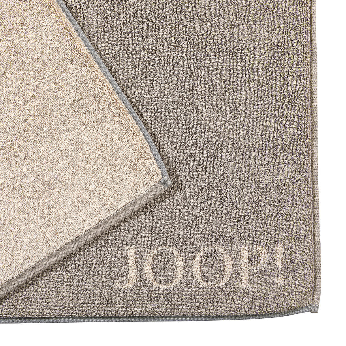 BADEMATTE 50/80 cm Graphitfarben, Beige  - Beige/Graphitfarben, Basics, Textil (50/80cm) - Joop!