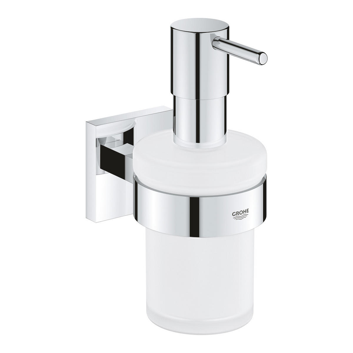 SZAPPANADAGOLÓ fém, Üveg  - króm, Basics, Üveg/fém (12,6/15,8cm) - Grohe