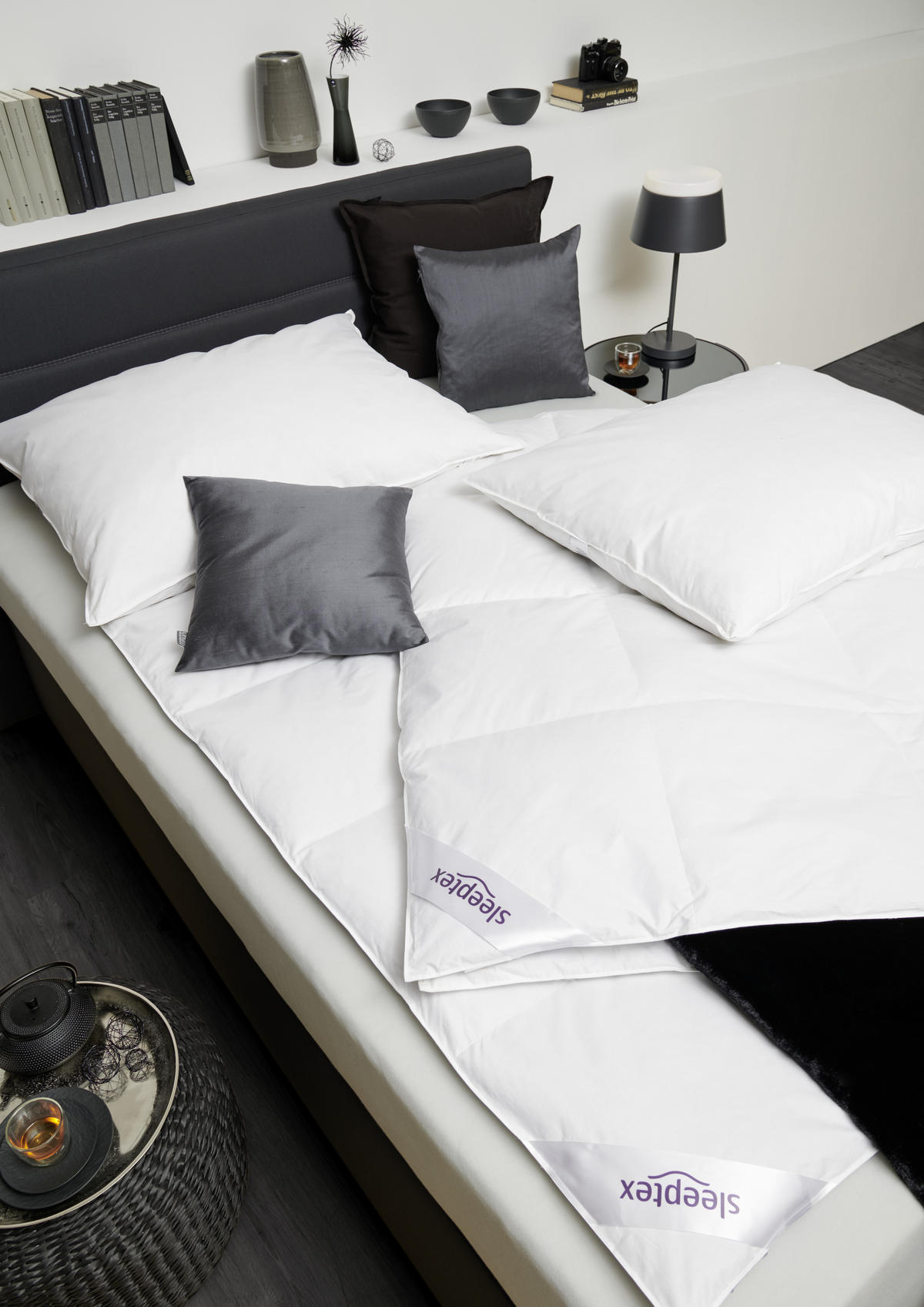CELOROČNÍ PŘIKRÝVKA, 140/200 cm, peří, prachové peří - bílá, Basics, textil (140/200cm) - Sleeptex