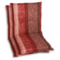 SESSELAUFLAGENSET Graphik  - Rot/Schwarz, Basics, Textil (50/6/100cm)