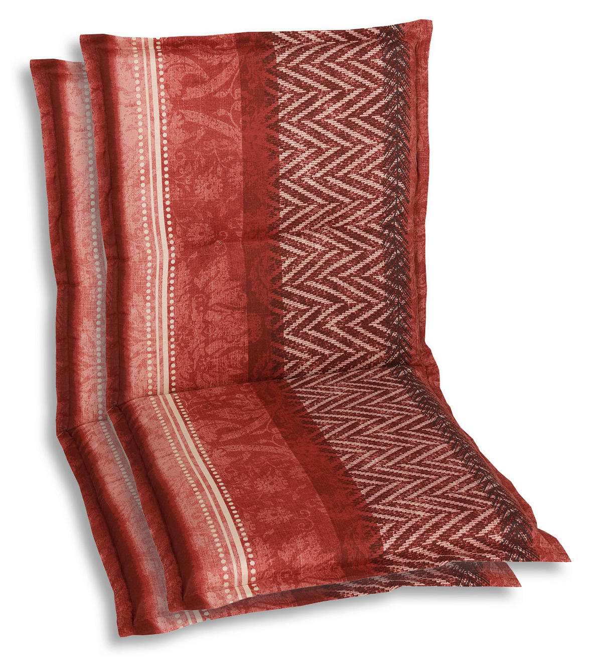 SESSELAUFLAGENSET Graphik  - Rot/Schwarz, Basics, Textil (50/6/100cm)