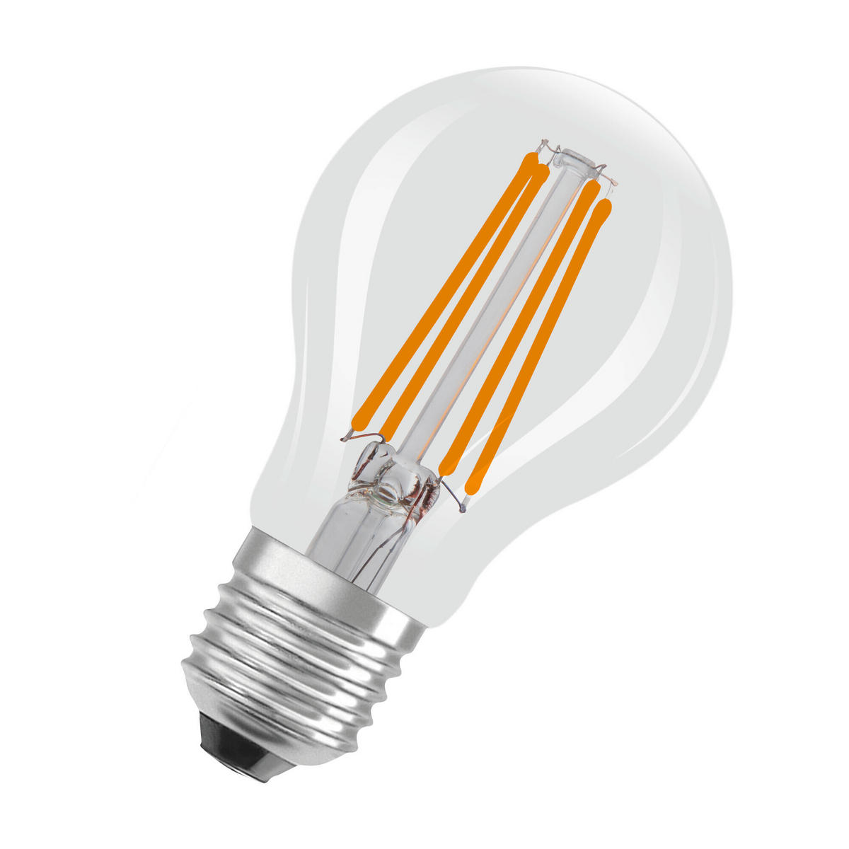 LED-FILAMENT-LEUCHTMITTEL   E27 5 W  - Klar, Basics, Glas (6/10,5cm)