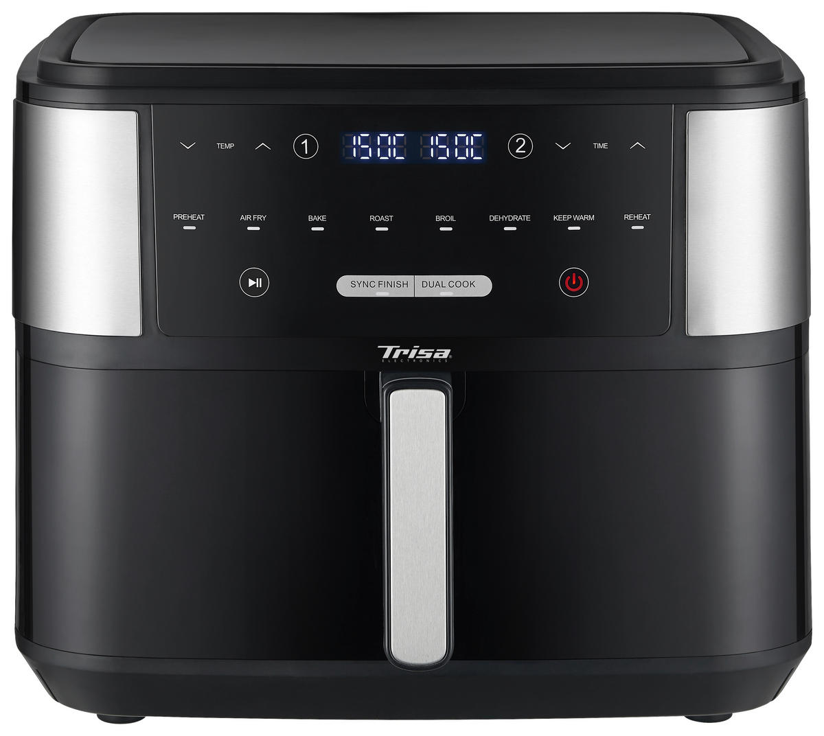HEIßLUFTFRITTEUSE 10 L  - Schwarz, Basics, Kunststoff (36,1/32/40cm) - Trisa Electronics