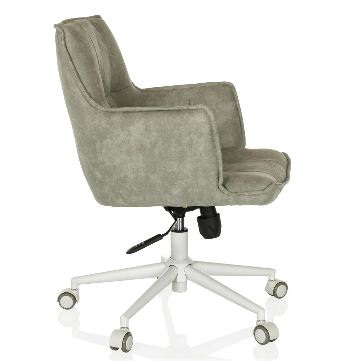 DREHSTUHL Grau  - Weiß/Grau, MODERN, Kunststoff/Textil (54/85/70cm) - MID.YOU