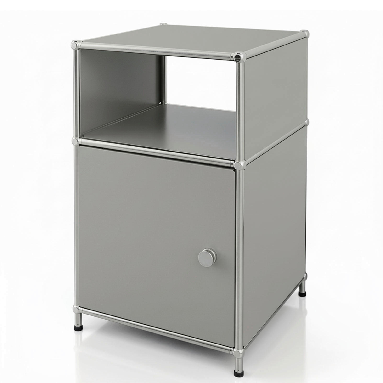 REGAL Grau  - Grau, Basics, Metall (40/65/40cm) - Floordirekt