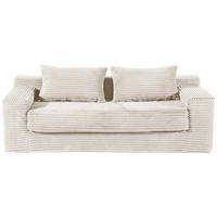 2-SITZER-SOFA in Cord Beige  - Beige, Design, Textil (203/60/100cm) - P & B
