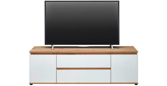 LOWBOARD  in 160/50/42 cm  - Schwarz/Weiß, MODERN, Holzwerkstoff/Kunststoff (160/50/42cm) - Carryhome