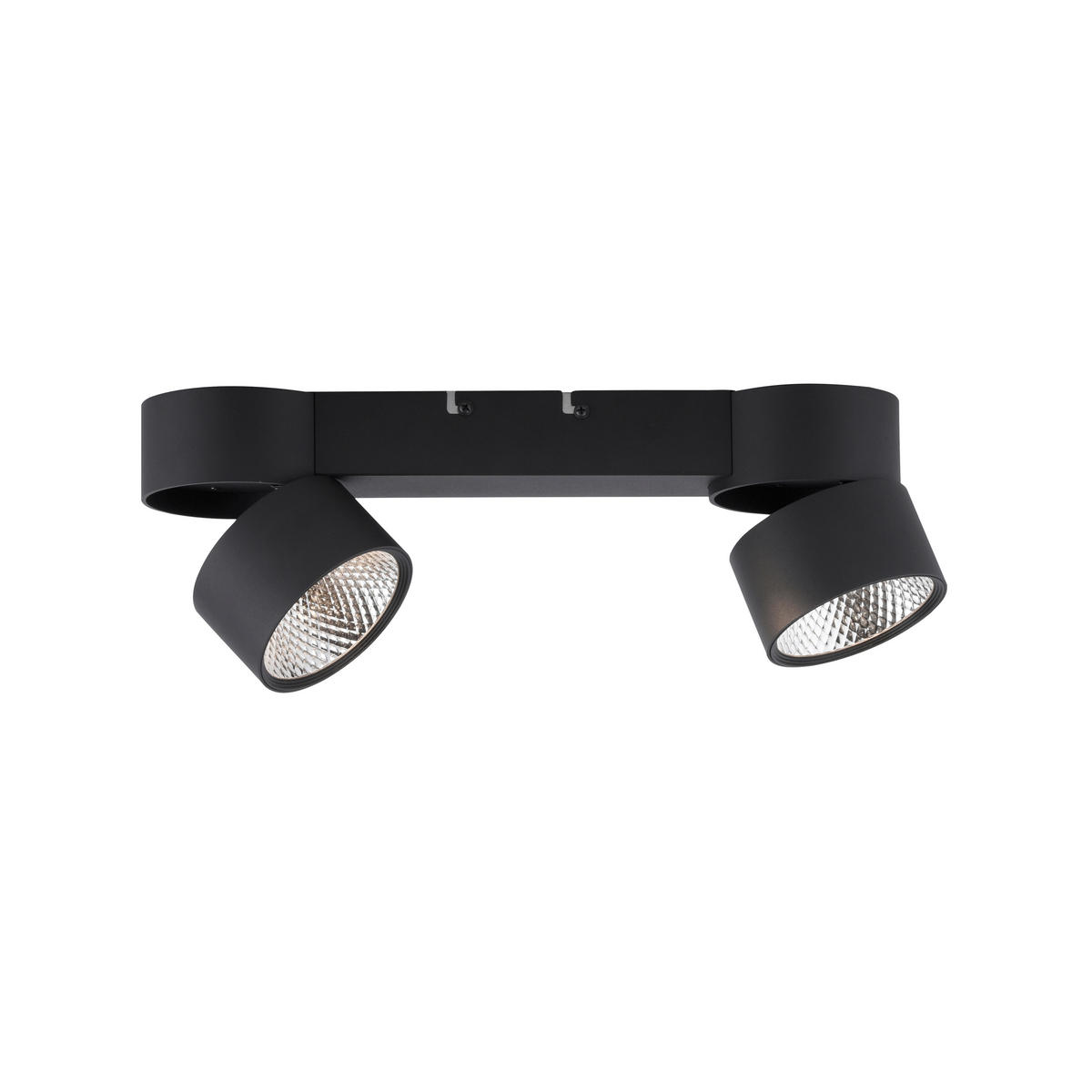 LED-DECKENLEUCHTE 40/20/13,5 cm   - Schwarz, KONVENTIONELL, Kunststoff/Metall (40/20/13,5cm) - Neuhaus PURE