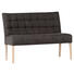SITZBANK in Dunkelbraun - Dunkelbraun/Naturfarben, KONVENTIONELL, Holz/Textil (120/94/65cm) - Cantus SITZBANK in Dunkelbraun - Dunkelbraun/Naturfarben, KONVENTIONELL, Holz/Textil (120/94/65cm) - Cantus