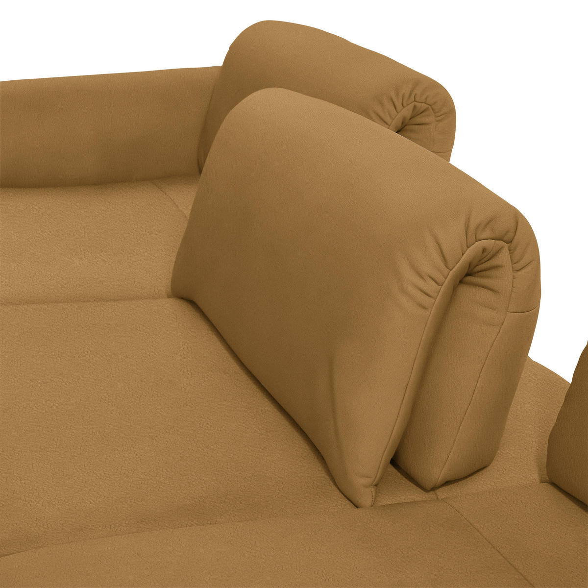 ECKSOFA in Echtleder Currygelb  173/308 cm  - Currygelb/Anthrazit, Design, Leder/Metall (173/308cm) - Joop!