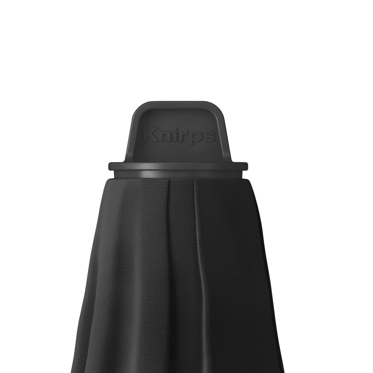 SONNENSCHIRM 240 cm Schwarz  - Alufarben/Schwarz, Basics, Textil/Metall (240/224-257cm) - KNIRPS